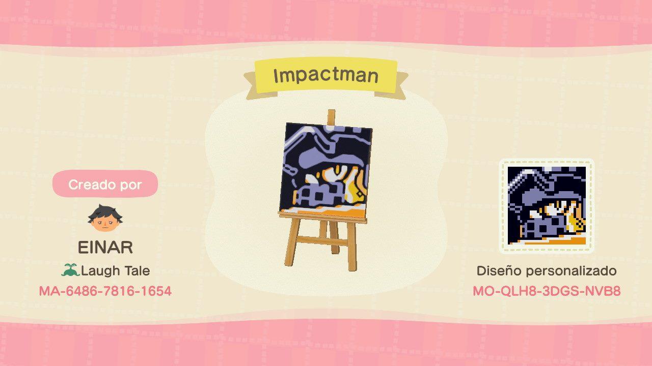Animal Crossing Design Code: MO-QLH8-3DGS-NVB8 Impactman