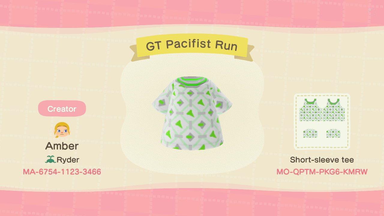 Animal Crossing Design Code: MO-QPTM-PKG6-KMRW GT Pacifist Run