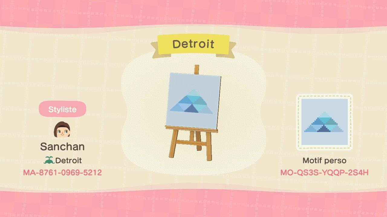 Animal Crossing Design Code: MO-QS3S-YQQP-2S4H Detroit Become Human