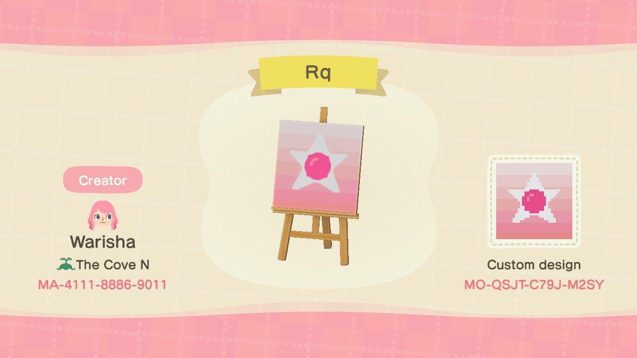 Animal Crossing Design Code: MO-QSJT-C79J-M2SY Rose Quartz