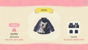 Animal Crossing Design Code: MO-QVCK-WHN9-TVXC Pokemon Mimikyu