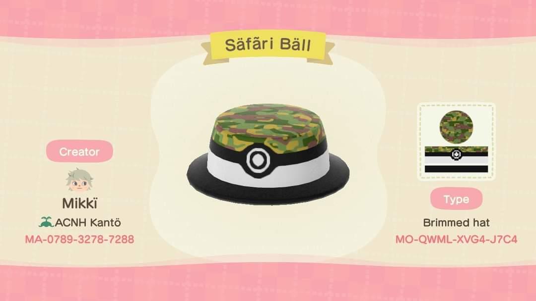 Animal Crossing Design Code: MO-QWML-XVG4-J7C4 Safari Ball