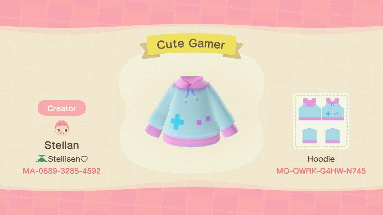 Animal Crossing Design Code: MO-QWRK-G4HW-N745 Cute Gamer
