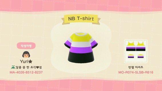 Animal Crossing Design Code: MO-R074-5RSB-R616 NB T-shrit