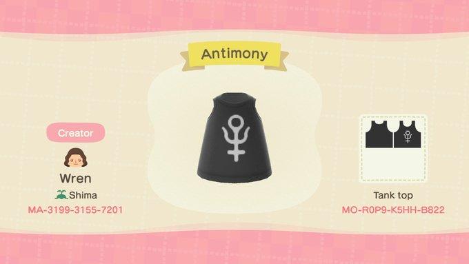 Animal Crossing Design Code: MO-R0P9-K5HH-B822 Antimony