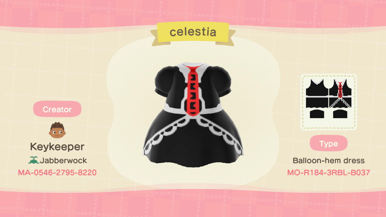 Animal Crossing Design Code: MO-R184-3RBL-B037 Celestia