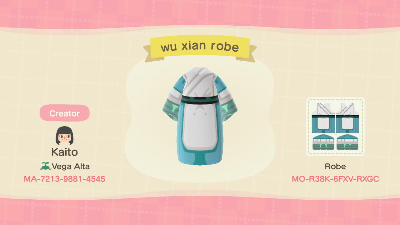 Animal Crossing Design Code: MO-R38K-6FXV-RXGC WuXian LegendOfHei 2