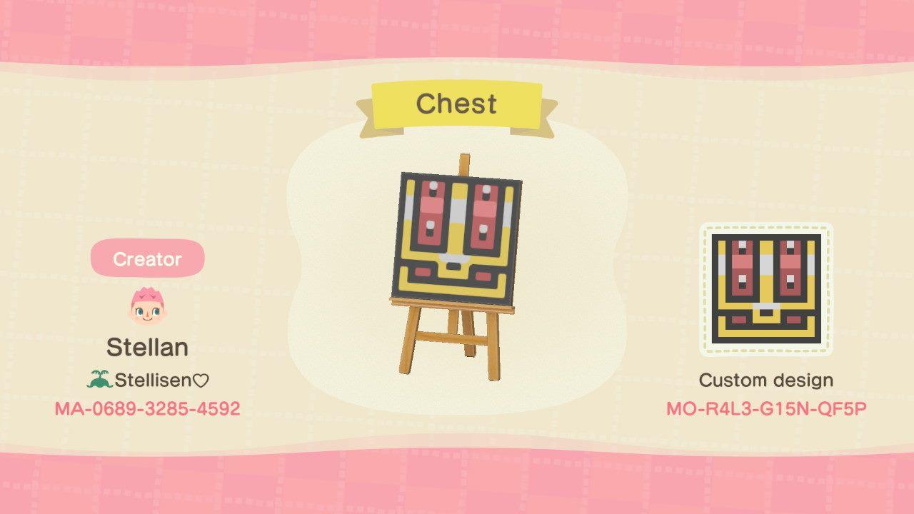 Animal Crossing Design Code: MO-R4L3-G15N-QF5P Chest
