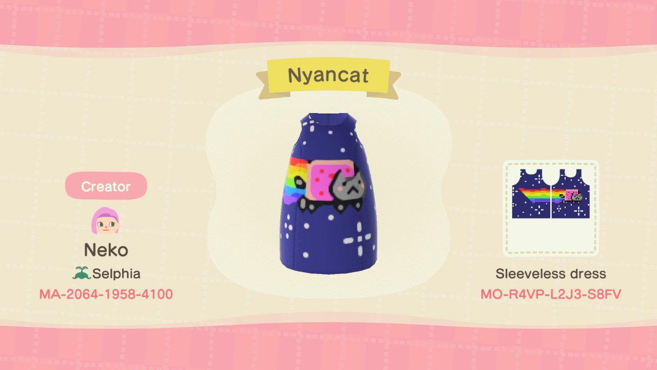 Animal Crossing Design Code: MO-R4VP-L2J3-S8FV Nyancat