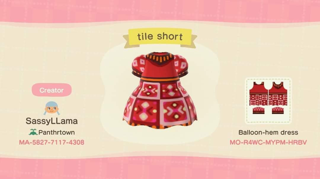 Animal Crossing Design Code: MO-R4WC-MYPM-HRBV Tile short