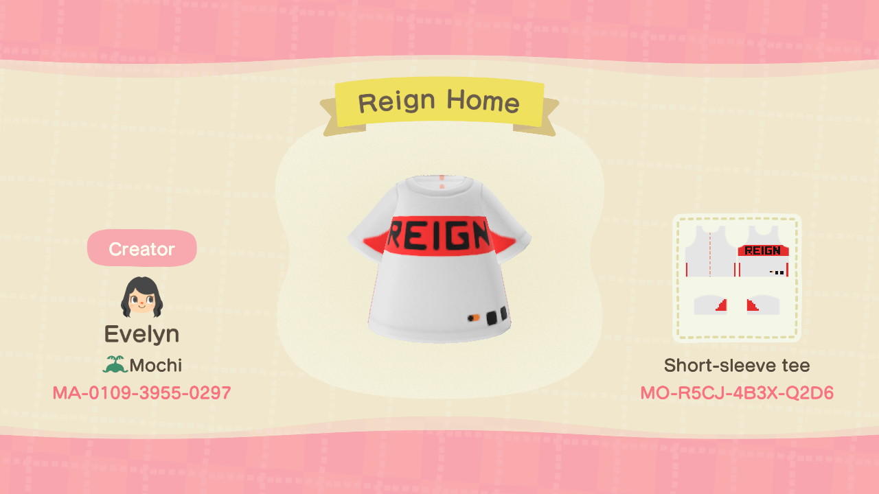 Animal Crossing Design Code: MO-R5CJ-4B3X-Q2D6 Reign Home