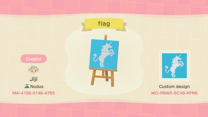 Animal Crossing Design Code: MO-R6WX-SC49-KFN6 Flag