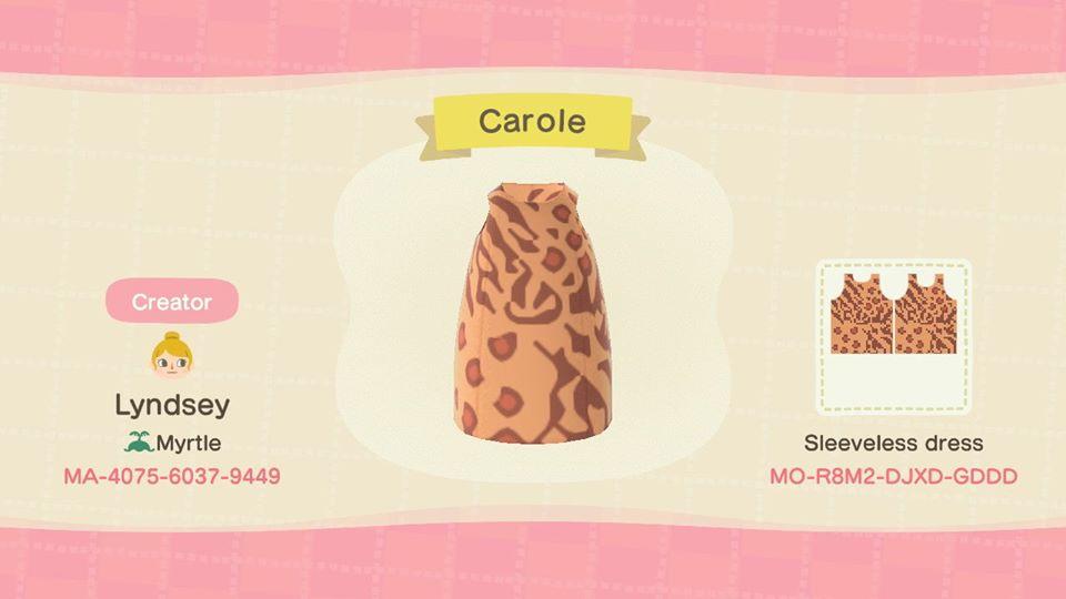 Animal Crossing Design Code: MO-R8M2-DJXD-GDDD Carole