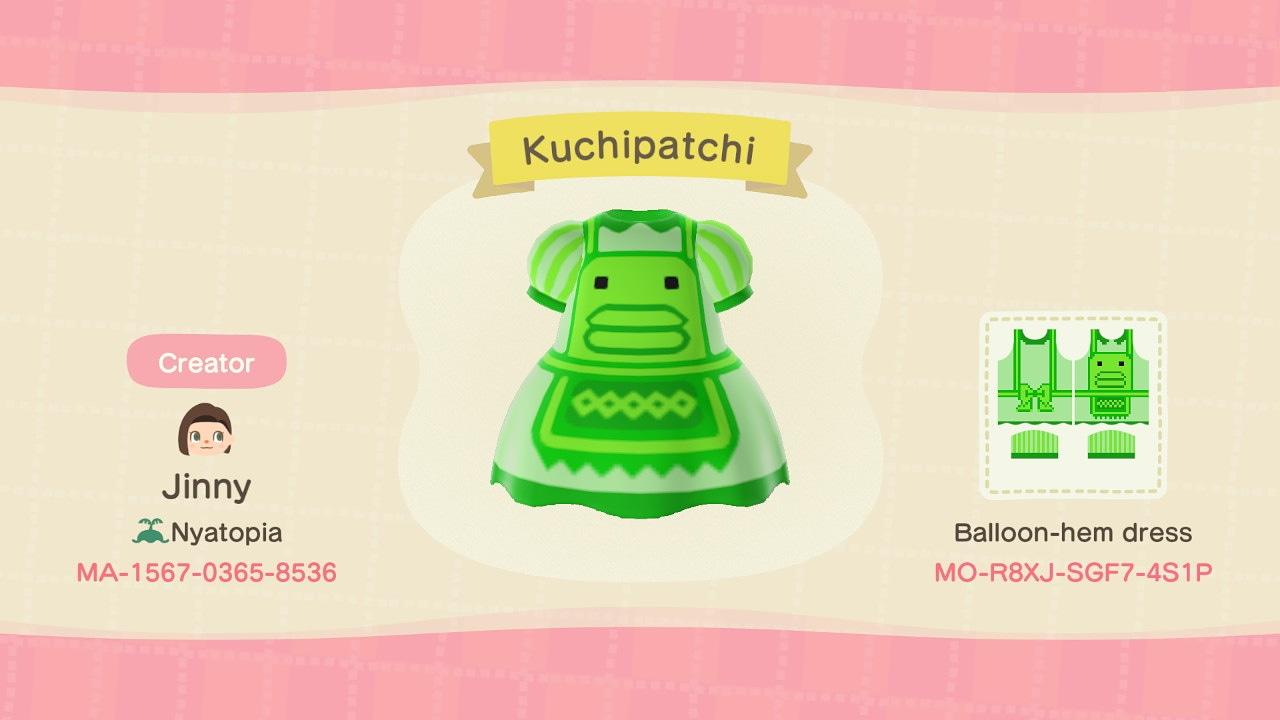 Animal Crossing Design Code: MO-R8XJ-SGF7-4S1P Kuchipatchi
