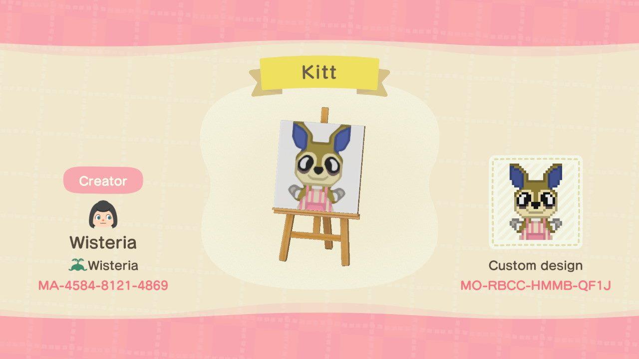 Animal Crossing Design Code: MO-RBCC-HMMB-QF1J Kitt