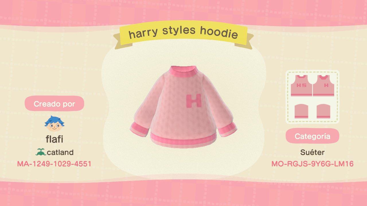Animal Crossing Design Code: MO-RGJS-9Y6G-LM16 Harry Styles sweater