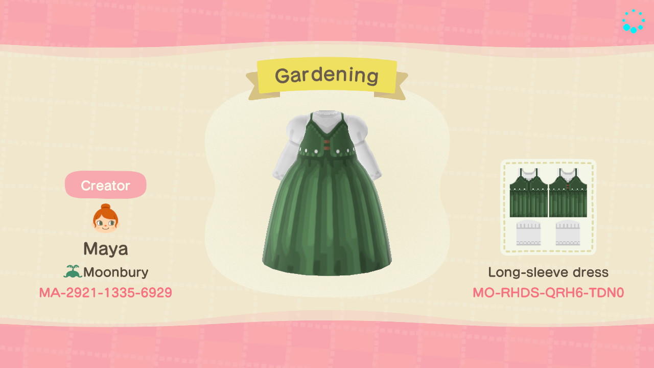 Animal Crossing Design Code: MO-RHDS-QRH6-TDN0 Gardening