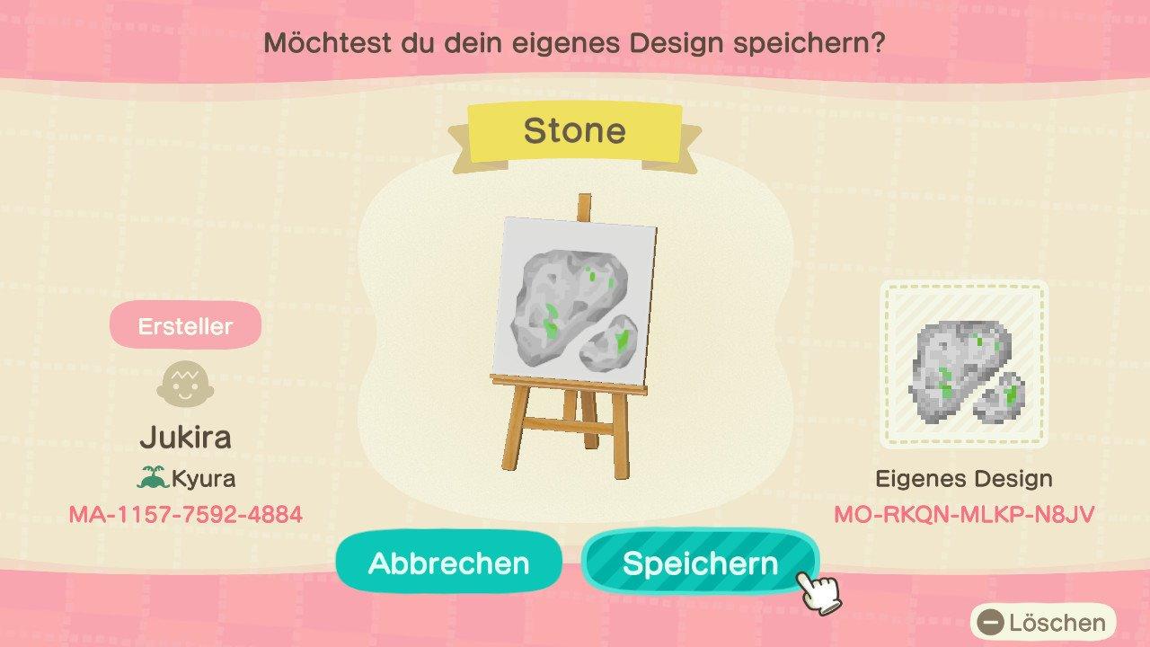 Animal Crossing Design Code: MO-RKQN-MLKP-N8JV Stone