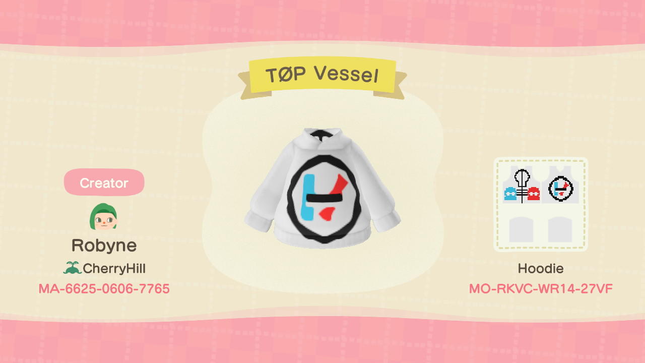 Animal Crossing Design Code: MO-RKVC-WR14-27VF TOP Vessel