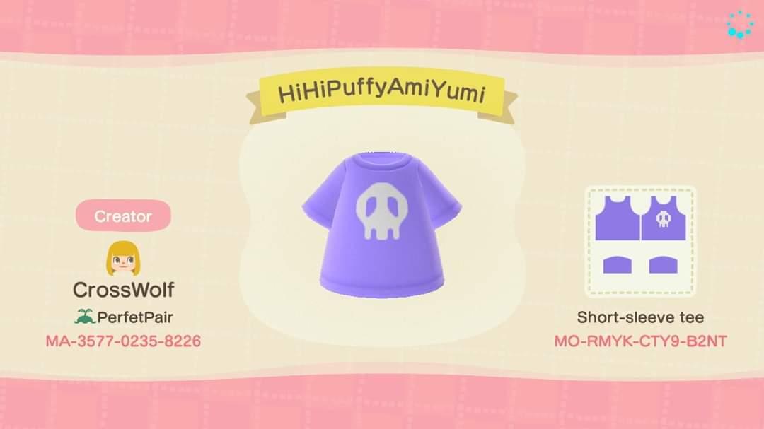 Animal Crossing Design Code: MO-RMYK-CTY9-B2NT HiHiPuffyAmiYumi