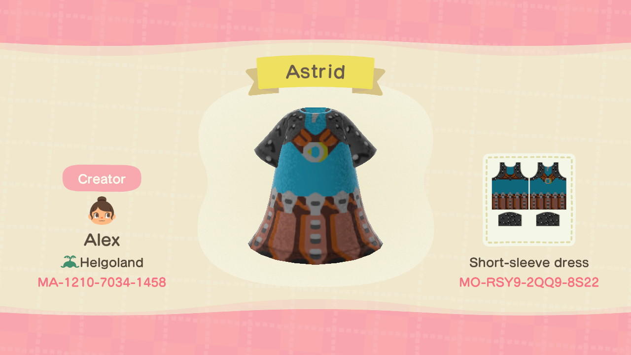 Animal Crossing Design Code: MO-RSY9-2QQ9-8S22 Astrid