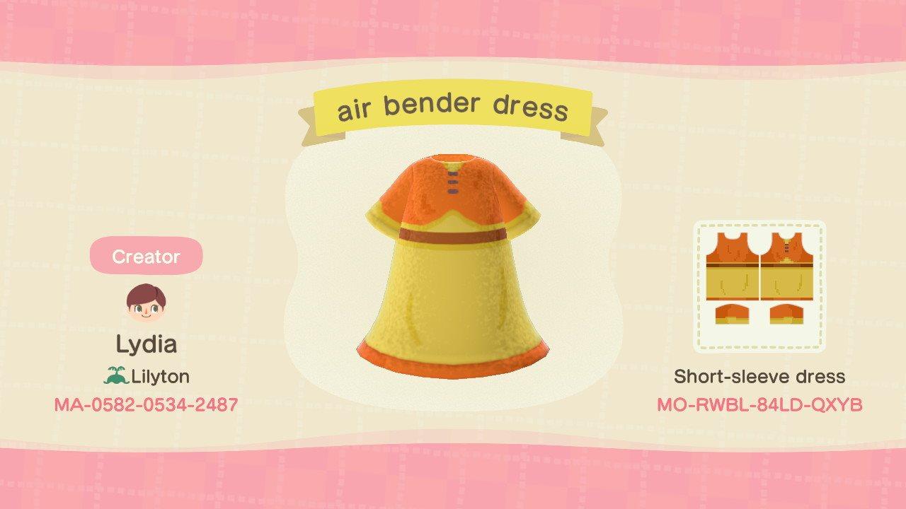Animal Crossing Design Code: MO-RWBL-84LD-QXYB Avatar Air Nomad