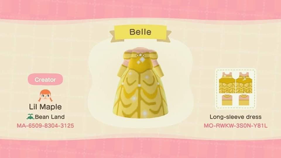 Animal Crossing Design Code: MO-RWKW-3SON-Y81L Belle