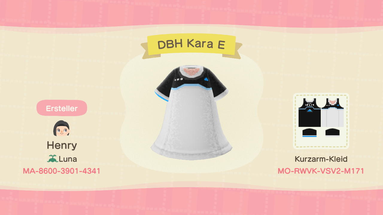 Animal Crossing Design Code: MO-RWVK-VSV2-M171 DBH Kara