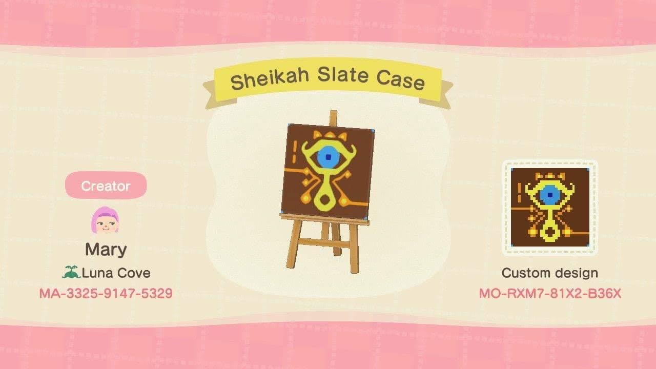 Animal Crossing Design Code: MO-RXM7-81X2-B36X Sheikah Slate Case