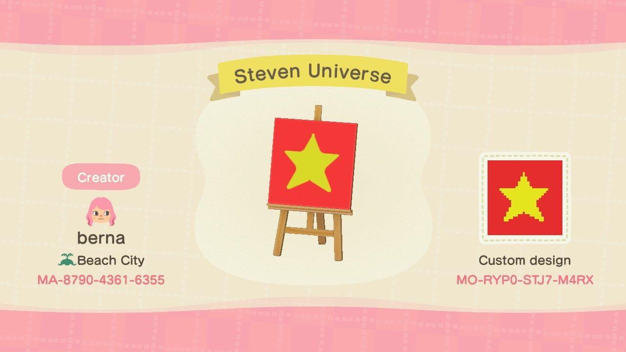 Animal Crossing Design Code: MO-RYP0-STJ7-M4RX Steven Universe