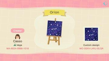 Animal Crossing Design Code: MO-S0XV-L4RJ-SLQR Orion