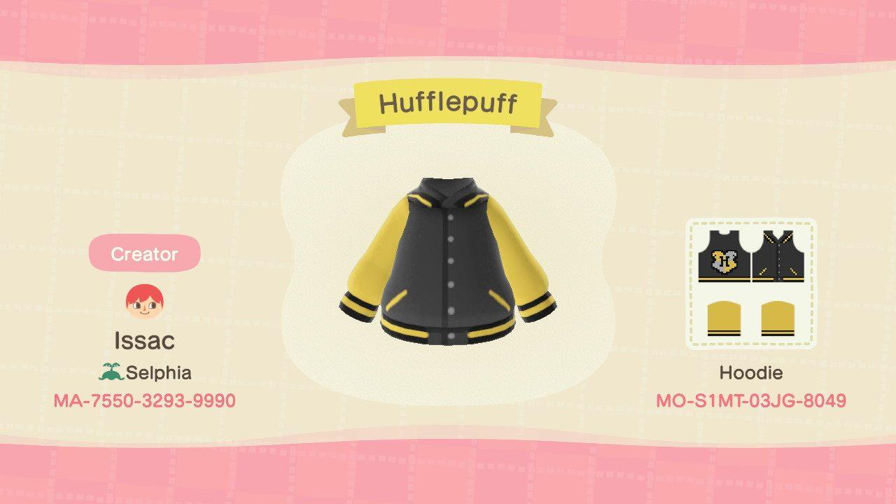 Animal Crossing Design Code: MO-S1MT-03JG-8049 Hufflepuff