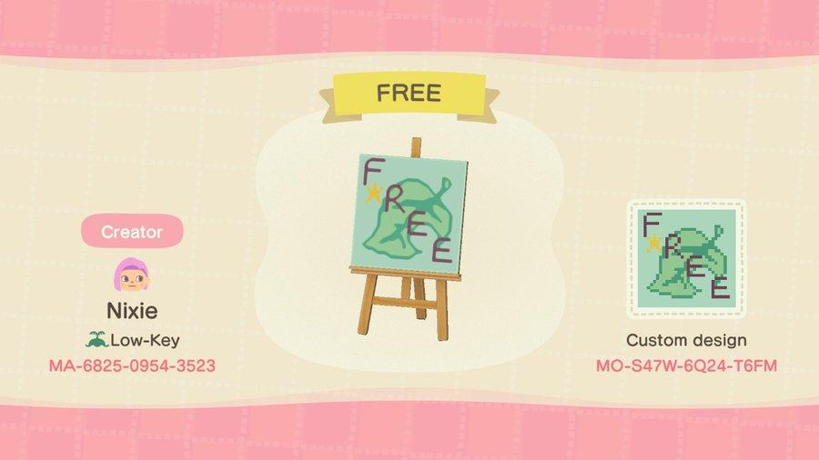 Animal Crossing Design Code: MO-S47W-6Q24-T6FM FREE
