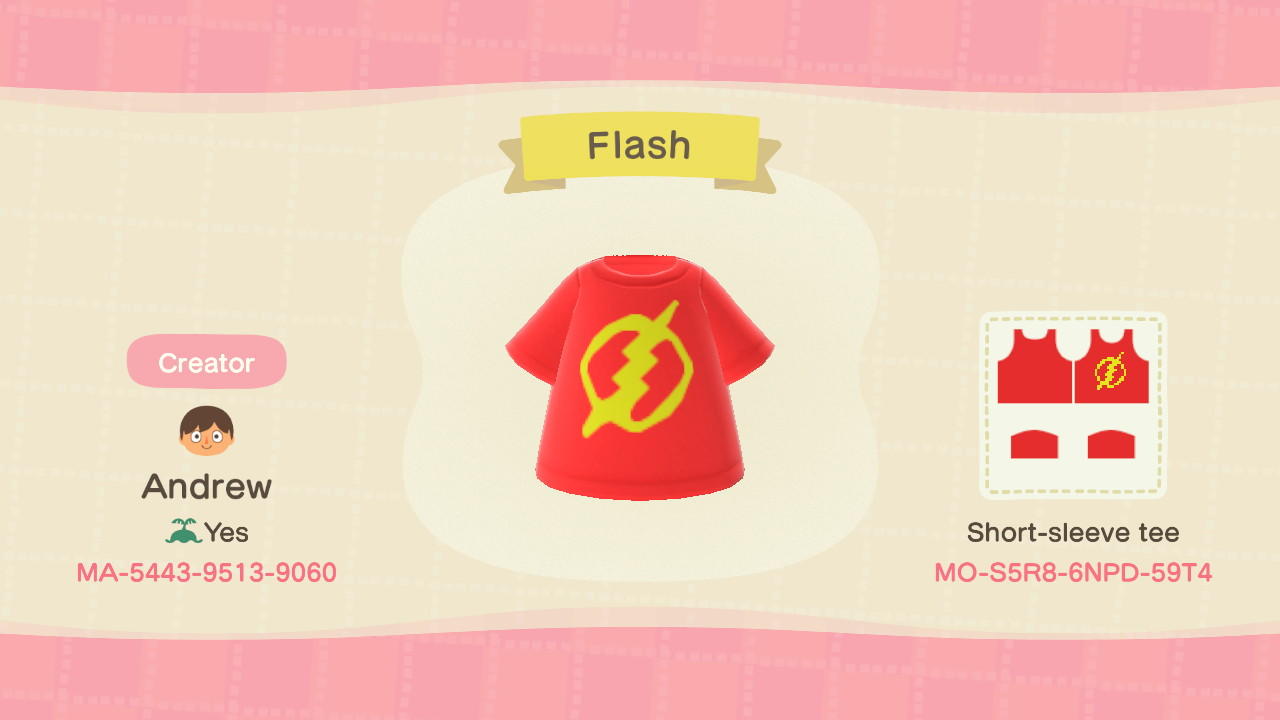 Animal Crossing Design Code: MO-S5R8-6NPD-59T4 Flash