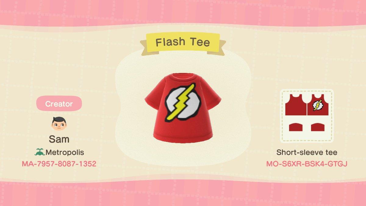 Animal Crossing Design Code: MO-S6XR-BSK4-GTGJ Flash Tee