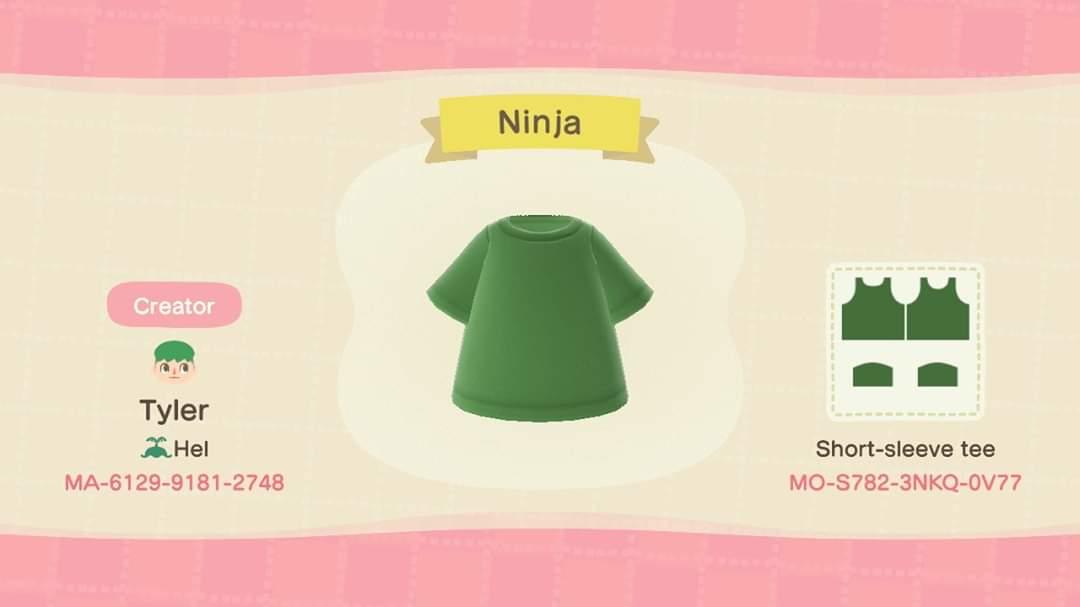 Animal Crossing Design Code: MO-S782-3NKQ-0V77 Ninja?