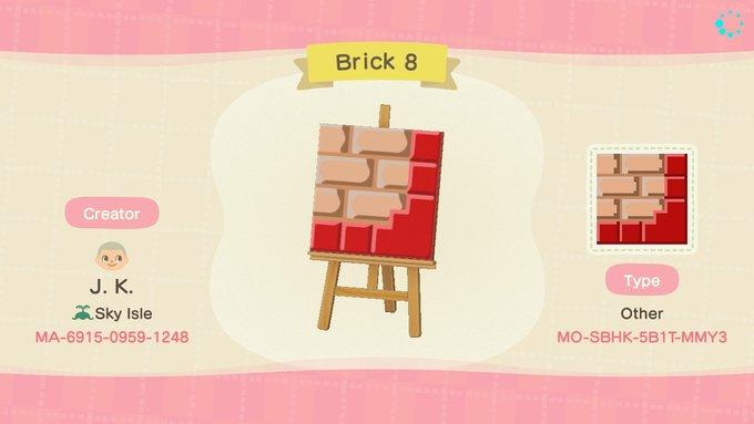 Animal Crossing Design Code: MO-SBHK-5B1T-MMY3 Brick 8