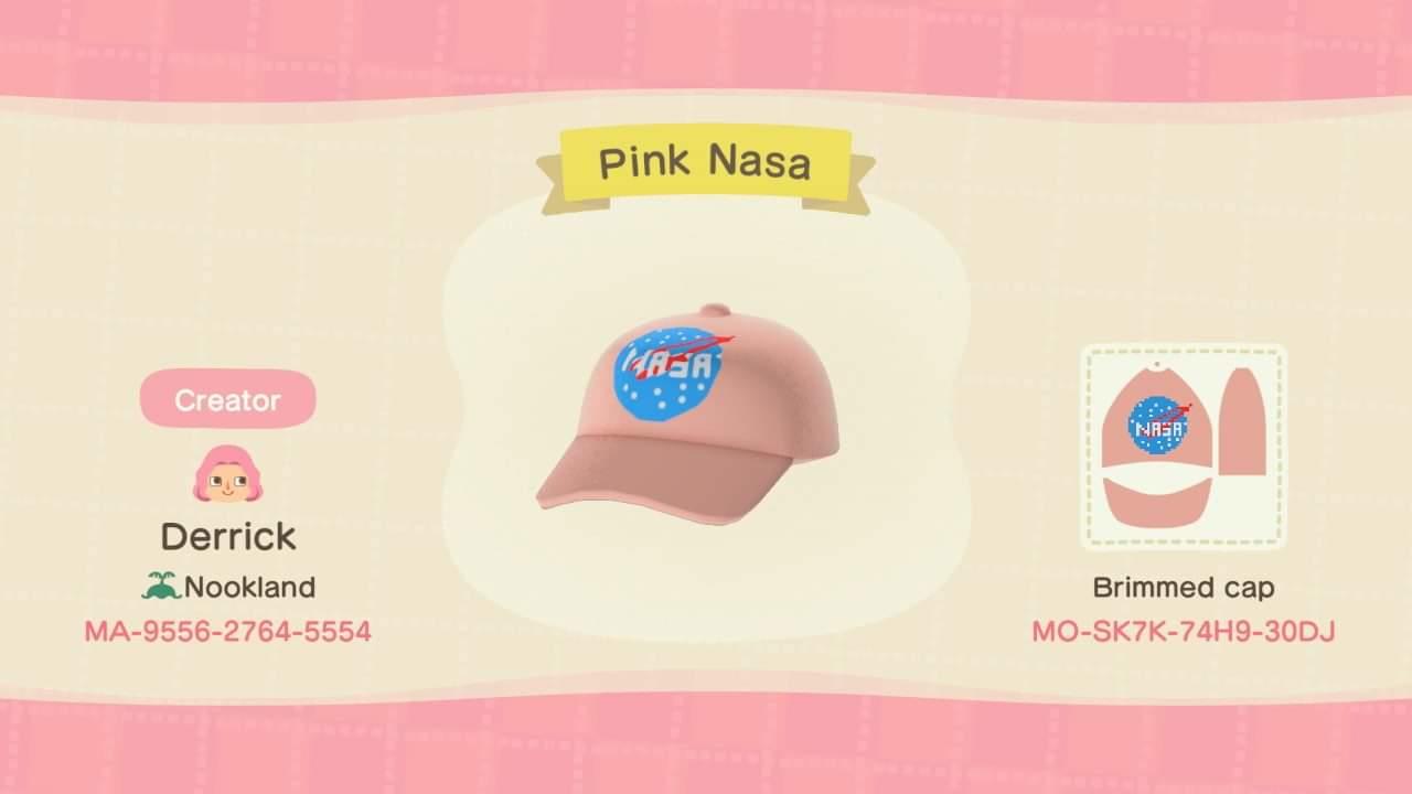 Animal Crossing Design Code: MO-SK7K-74H9-30DJ Pink Nasa