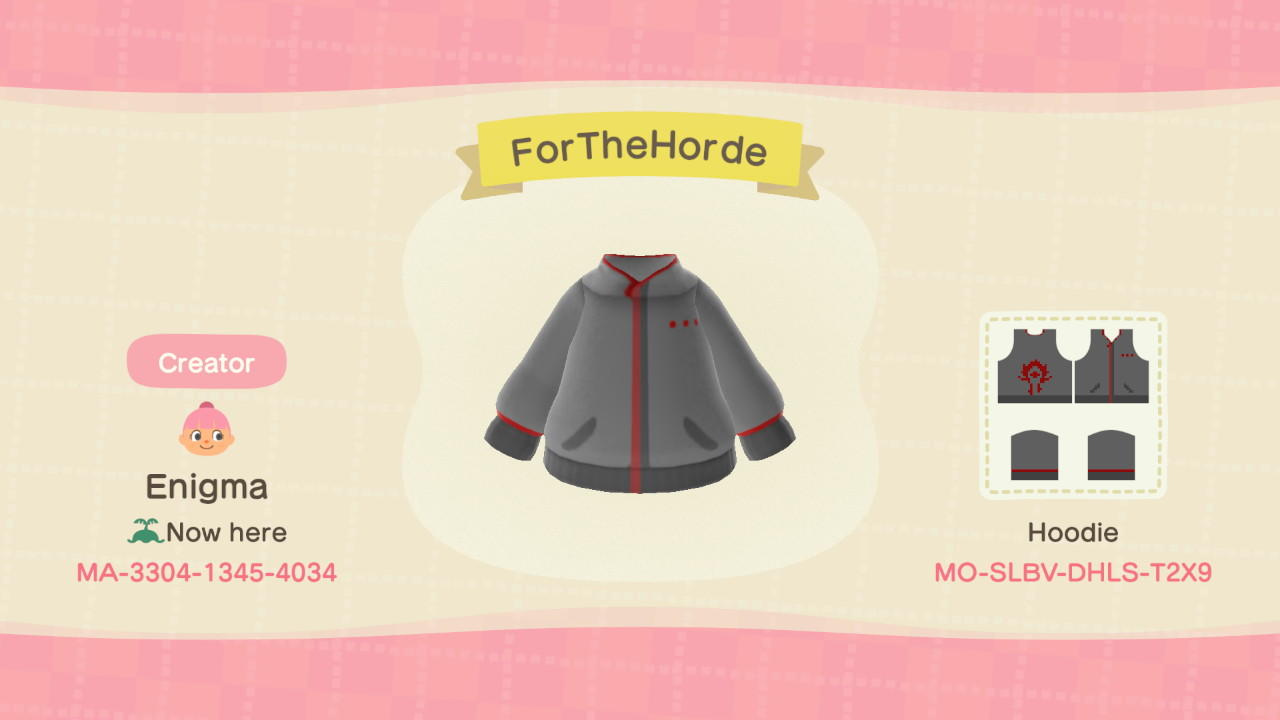 Animal Crossing Design Code: MO-SLBV-DHLS-T2X9 ForTheHorde