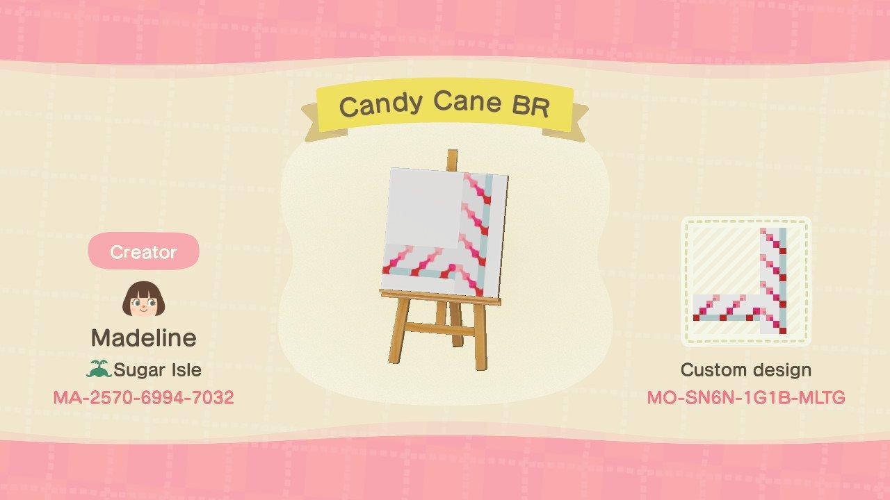 Animal Crossing Design Code: MO-SN6N-1G1B-MLTG Candy Cane BR
