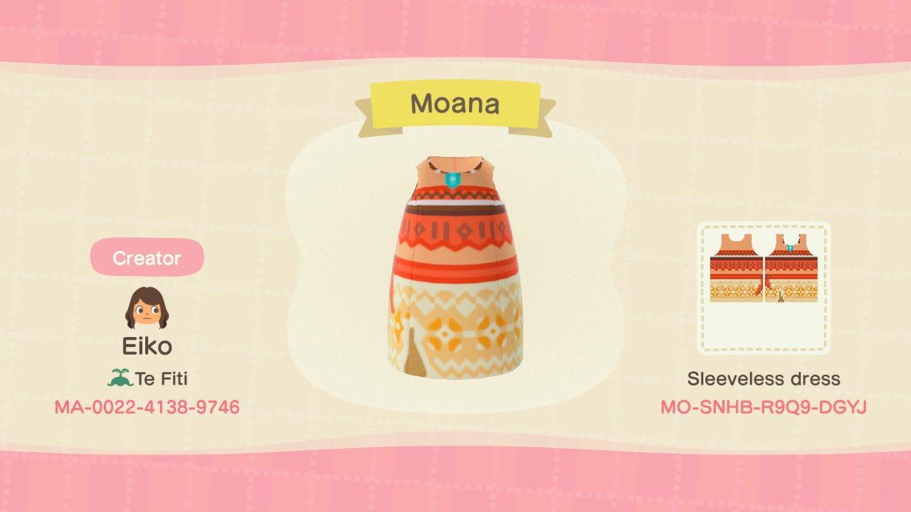 Animal Crossing Design Code: MO-SNHB-R9Q9-DGYJ Moana