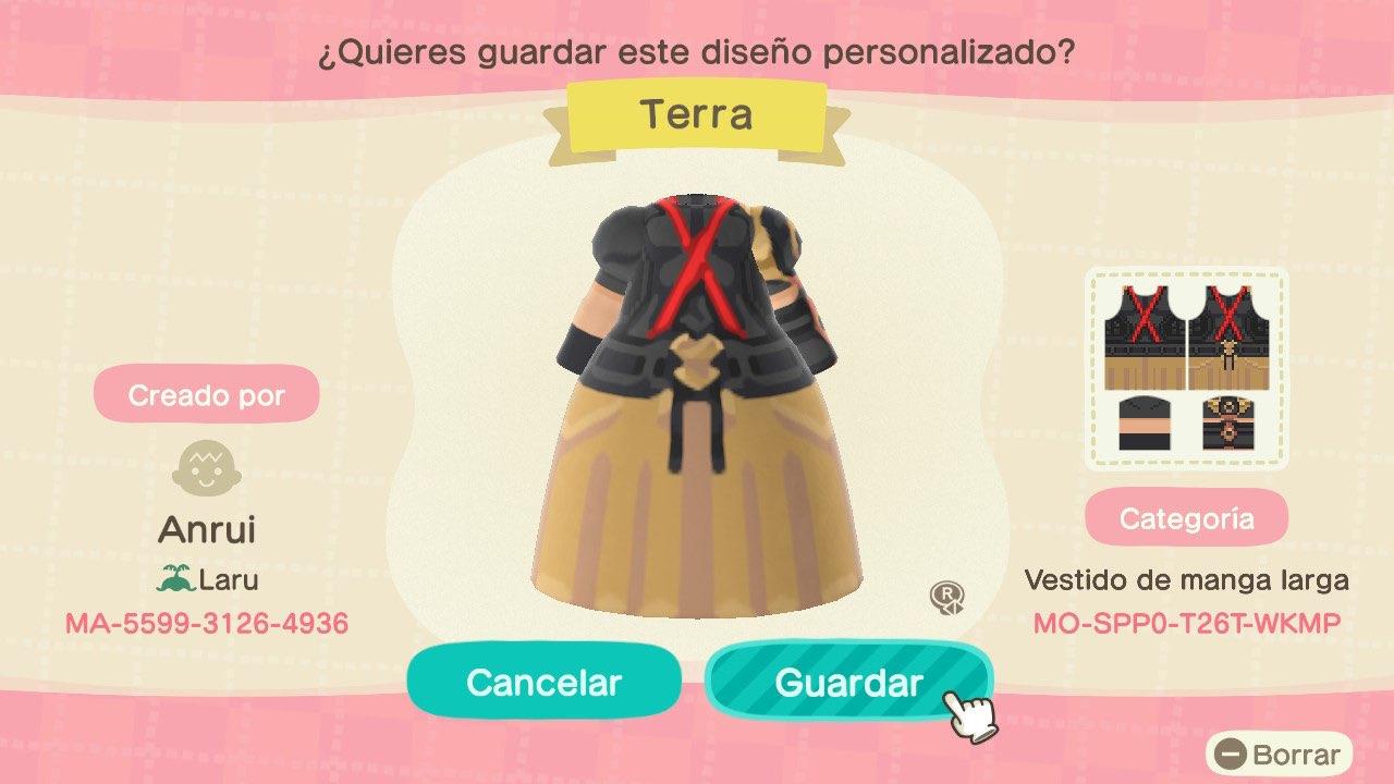 Animal Crossing Design Code: MO-SPP0-T26T-WKMP KHBBS - Terra