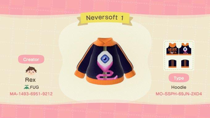 Animal Crossing Design Code: MO-SSPH-69JN-2XD4 Neversoft1