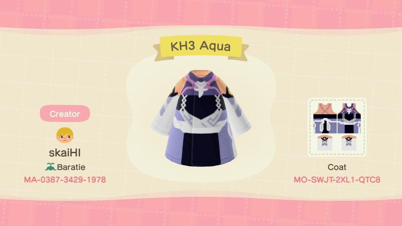Animal Crossing Design Code: MO-SWJT-2XL1-QTC8 KH3 Aqua