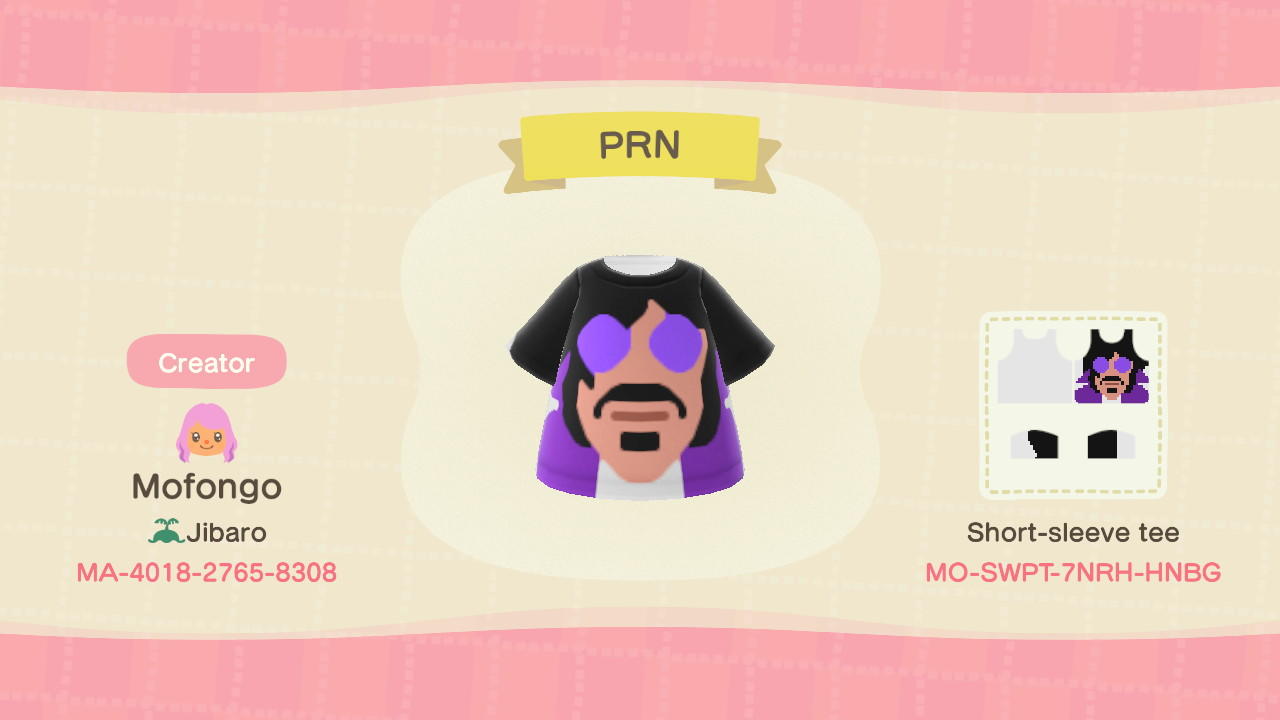 Animal Crossing Design Code: MO-SWPT-7NRH-HNBG PRN