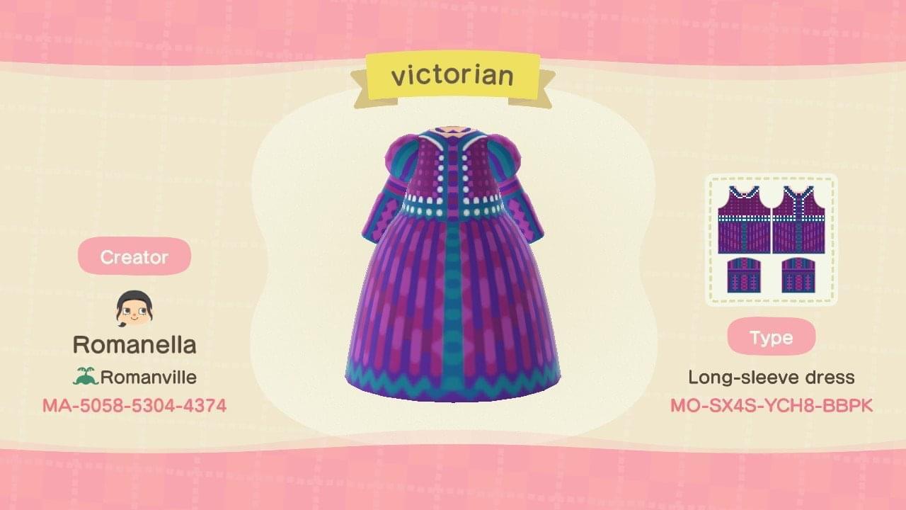 Animal Crossing Design Code: MO-SX4S-YCH8-BBPK Victorian