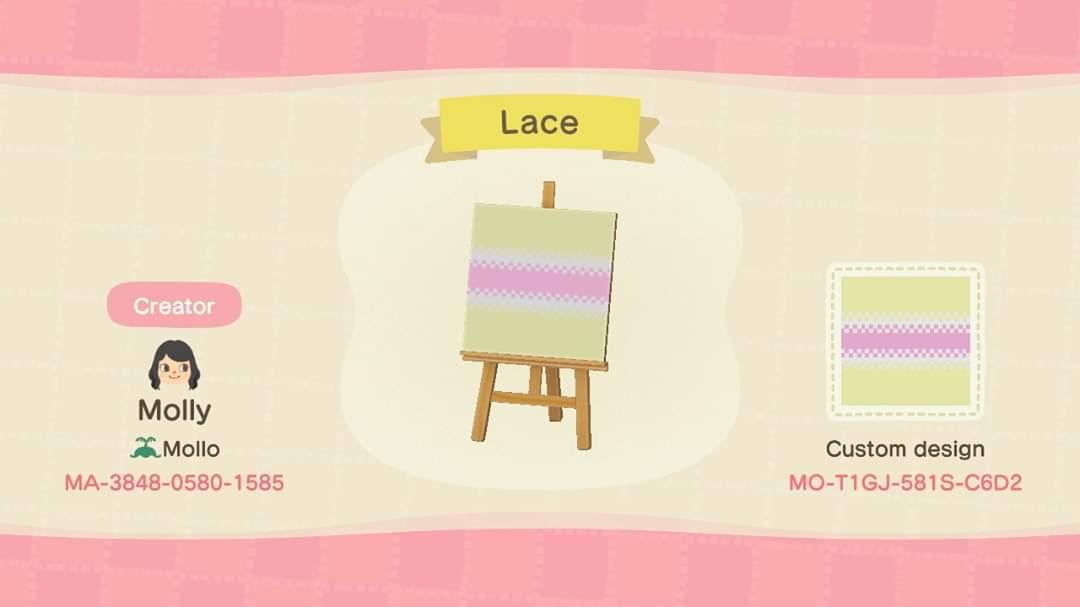 Animal Crossing Design Code: MO-T1GJ-581S-C6D2 Lace