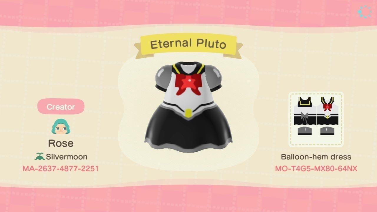 Animal Crossing Design Code: MO-T4G5-MX80-64NX Eternal Pluto