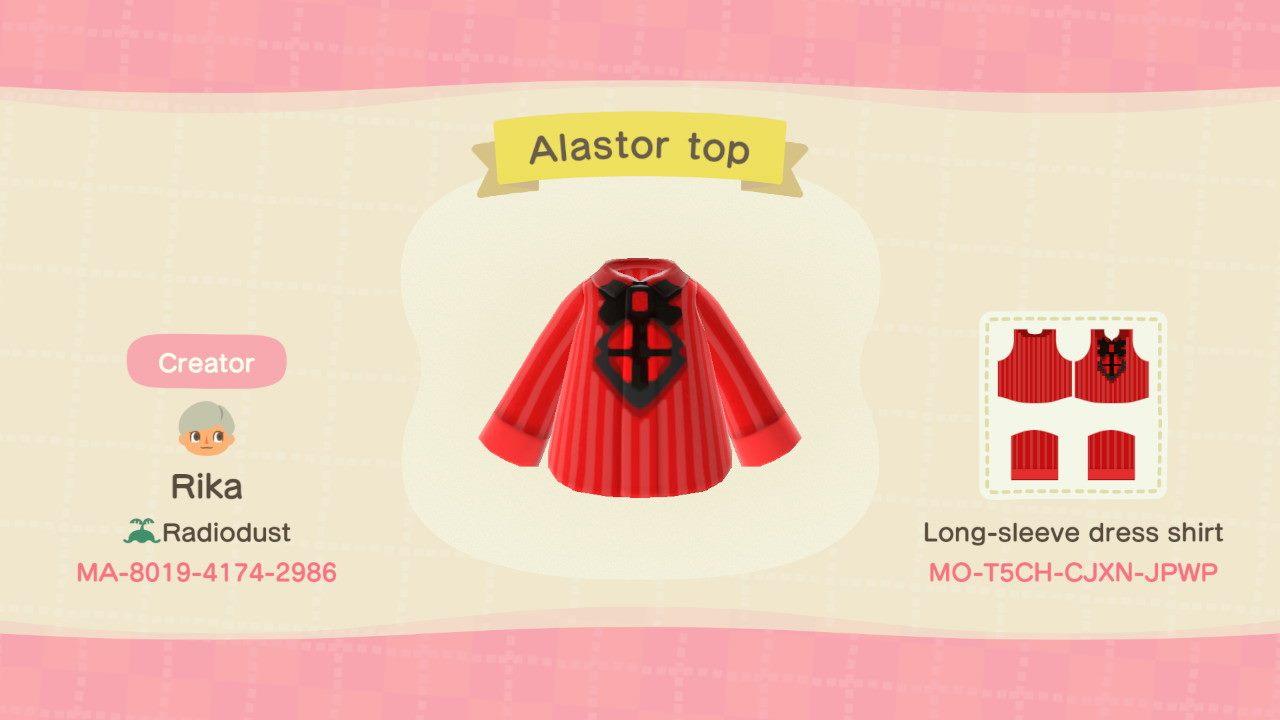 Animal Crossing Design Code: MO-T5CH-CJXN-JPWP Alastor top