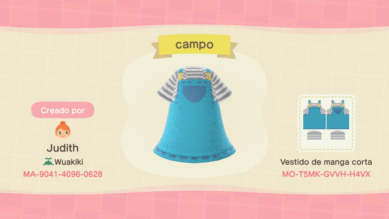 Animal Crossing Design Code: MO-T5MK-GVVH-H4VX Campo